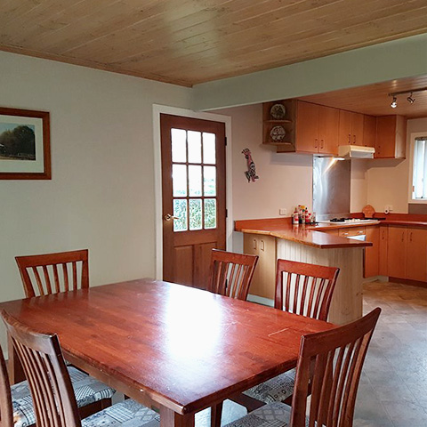 A-Frame Kitchen and Dining space